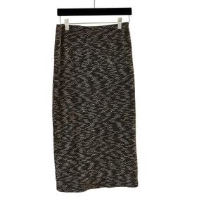 Sanctuary x Anthropologie Midi Pencil Skirt Black & White Medium